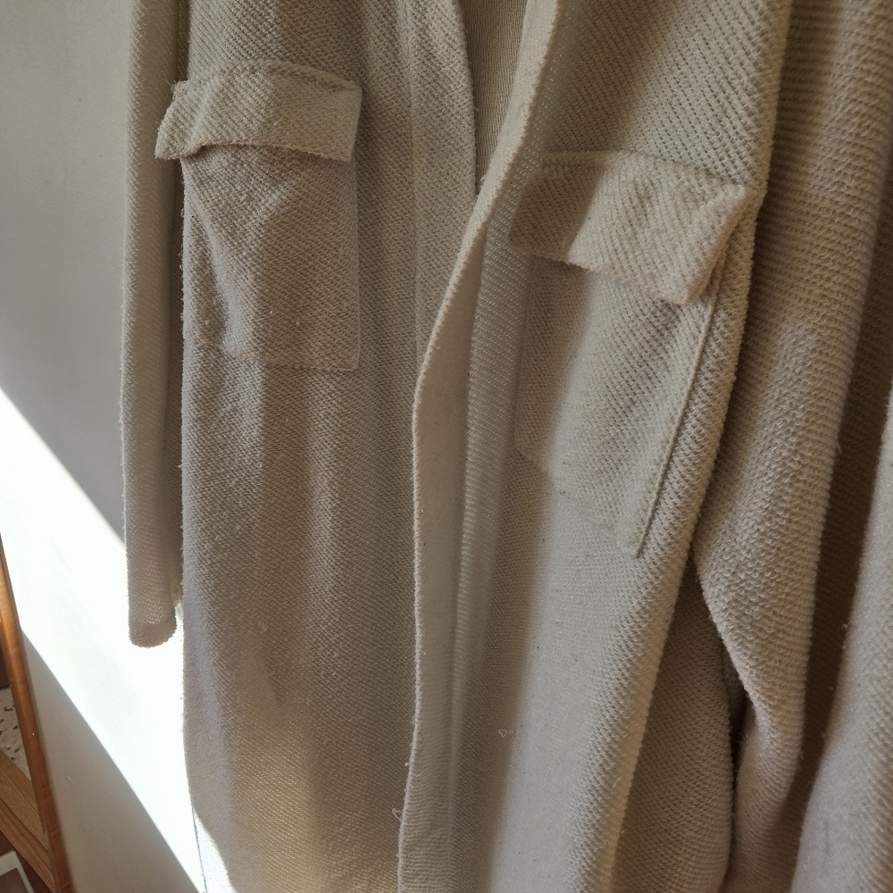 Open Front Cream Shacket - image 2